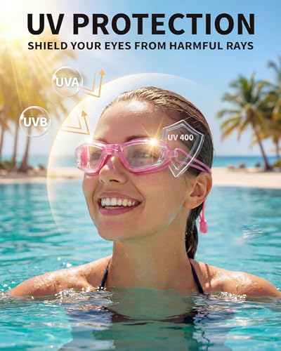 Image of Aegend Swim Goggles, Swimming Goggles No Leaking Full Protect Adult Youth