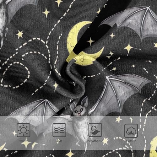 Girls Panties, Bats Moon Wings Toddler Panties, Girls Cotton Underwear, 2T–8 Years3