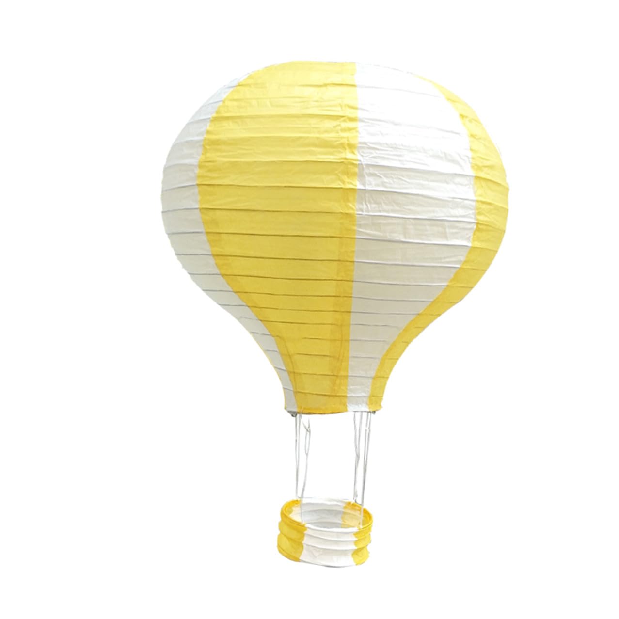 WOONEKY 5 pezzi Lanterne di Carta Pieghevoli Colorate da Appendere per Feste Matrimonio Compleanni Decorazioni Romantiche e Allegre 30cm 1*Giallo Bianco a Righe + 1*Blu Scuro Bianco a