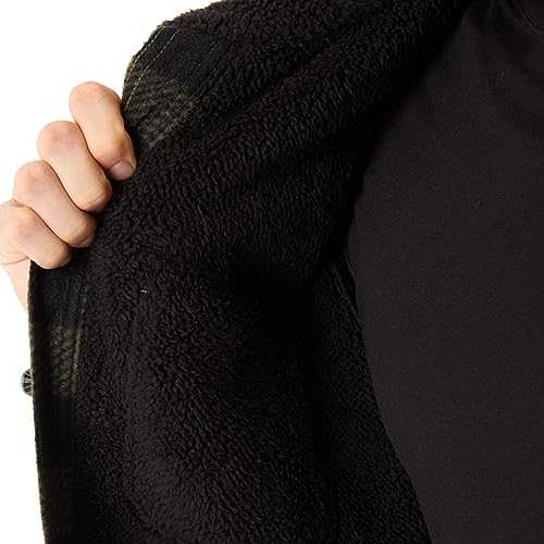 Smith's Workwear Men's Lined Plaid Micro Polarfleece Jacket with Sherpa Collar4
