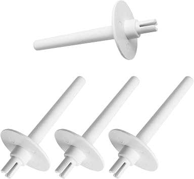 4 Pcs Replacement Spool Pin for Sewing Machine, White Sewing Machine Parts, Plastic Sewing Machine Spool Pin & Thread Holder, Sewing Machine Accessories Compatible with Most Household Sewing Machinery