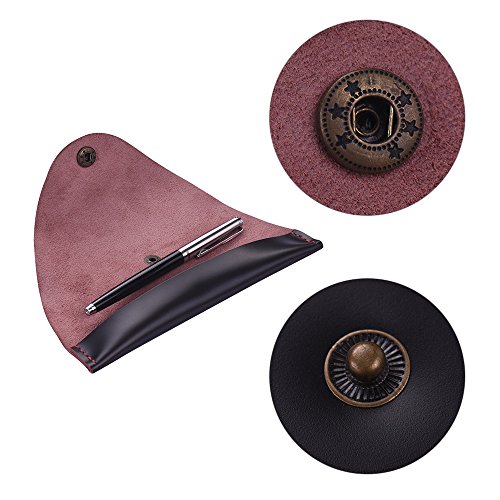 Honorall Caneta De Couro Antigo Caso Fonte Artesanal Bolsa Bolsa Bolsa Protetor para Única Caneta St