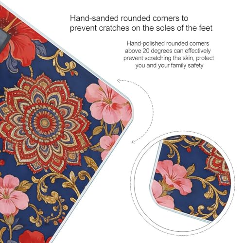 Báscula digital floral para peso corporal hasta 180kg miniatura 4