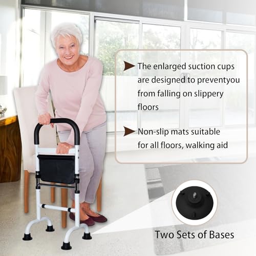 Adjustable Stand Assist Aid for Elderly, Couch Stand Assist with Night Light and Two Sets of Bases, Mobility Aids for Elderly Adults and Others Who Need Extra Help, Can Withstand 300 Pounds - Image 6