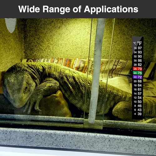 Image of 5PCS Aquarium Thermometer Strips,Fish Tank Thermometer Adhesive Sticker for Brewing Kombucha, Beer, Wine, Fish Tank,Digital Temperature Display 39-97F (4-36C) (5)