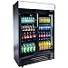 Produktbild GGM Gastro | GKS908N-B | Getränkekühlschrank - 880 Liter - mit 2 Glasschiebetüren & Werbedisplay