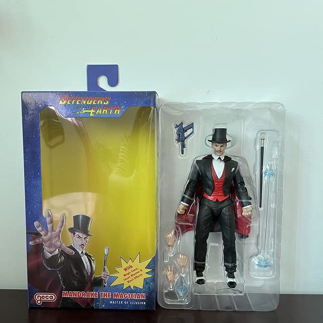 ТоуAE - Defenders Of The Earth Lothar Garax Mandrake The Mаɡiсian Action Fiɡurе Model Тоуs Joint Movable Collection Ԁoll Present (C with box)