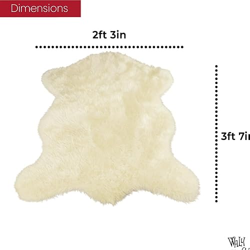 Miniatura 26 de Alfombra de piel sintética suave y sedosa, 2 x 4 pies, alfombra negra esponjosa fabricada en Francia, alfombra de piel de oveja, alfombra lanuda