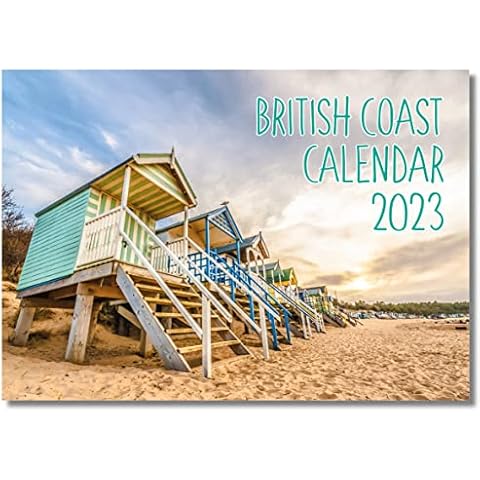 2023 A4 British Coast Calendar. One Month to View. Wall Calendar by Absolutely Yours Cover