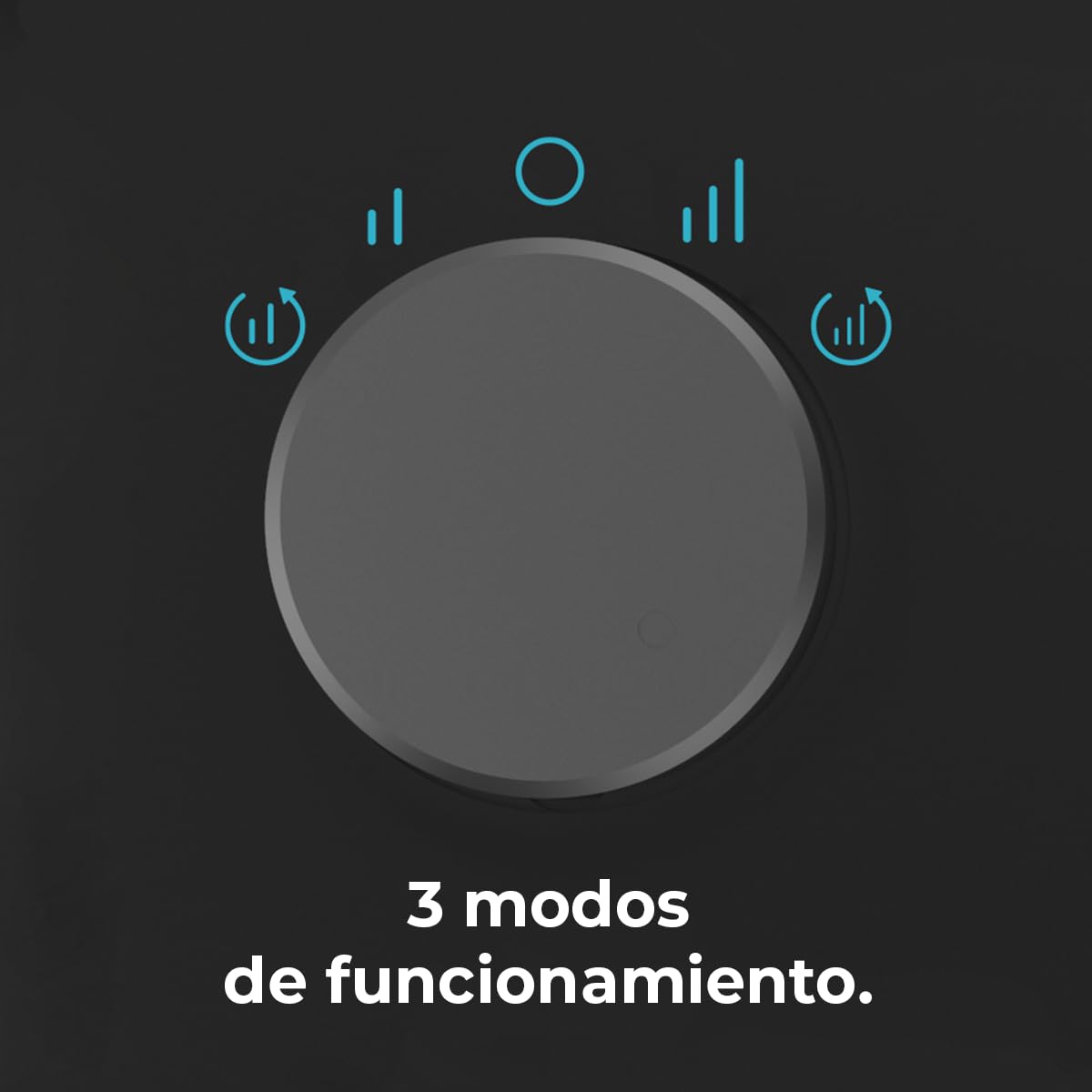 Cecotec Calefactor Cerámico de Sobremesa ReadyWarm 1500 Max Ceramic Rotate, 1500 W, Oscilación, Termostato Regulable y 3 Modos de Funcionamiento, Área de Cobertura de 15m2