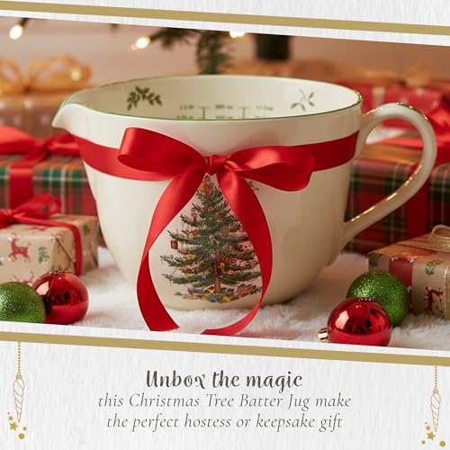 Jarra Christmas Tree Spode de Porcelana 2.1 quart miniatura 6