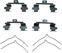 Vista 4 de Kit de hardware de freno de disco delantero compatible con Nissan X-Trail 2002 2003 2004 2005 2006 2007 PC-720037
