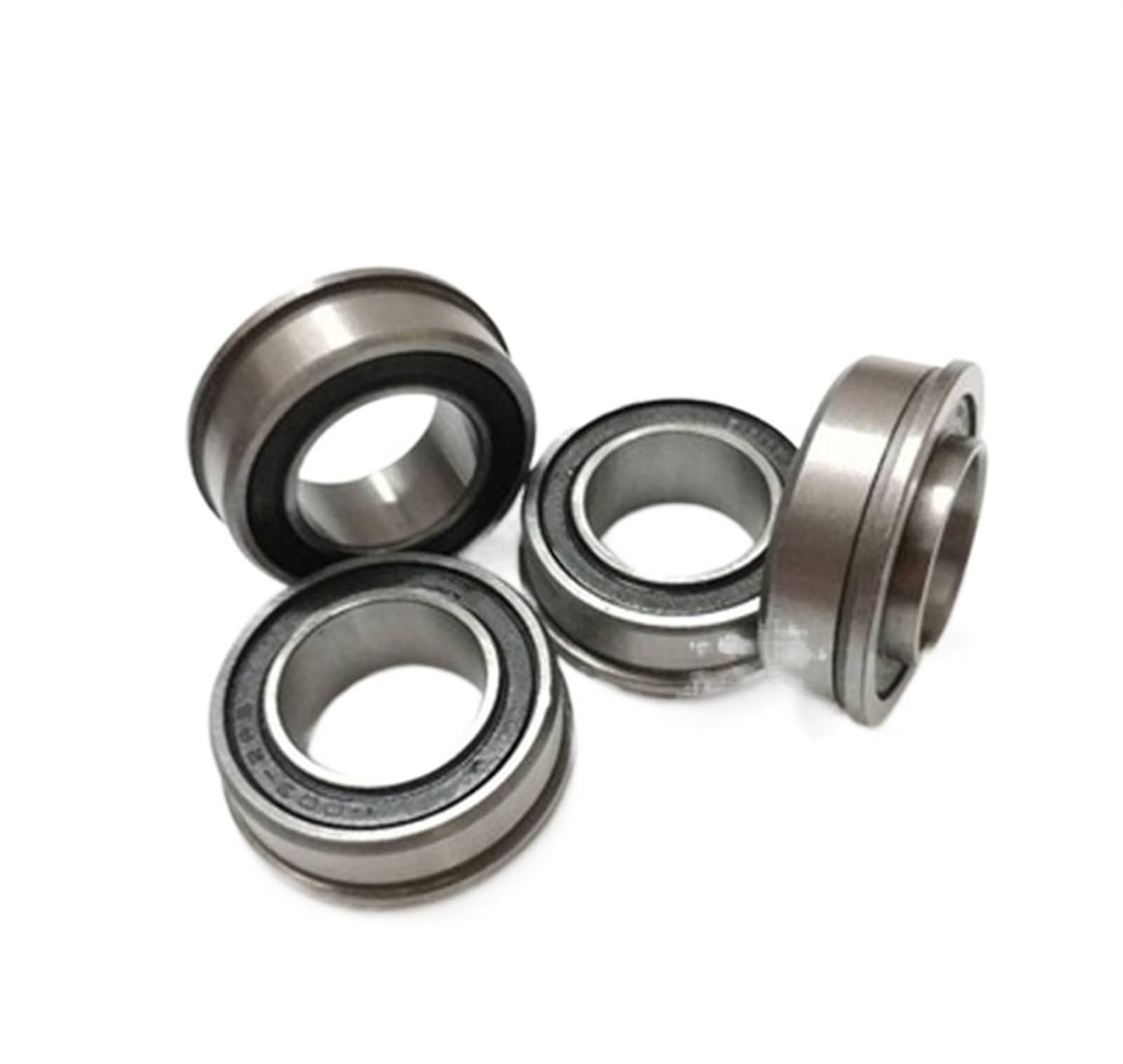 HYUJNAFZR Bimetal Seal Shield Micro deep Groove Bearing 4pcs F6003-17-2RS 17x35x10mm ABEC-1 Flange Bearing Miniature Deep Groove Ball Bearing Sealed Ball Bearings(17x35x10mm)