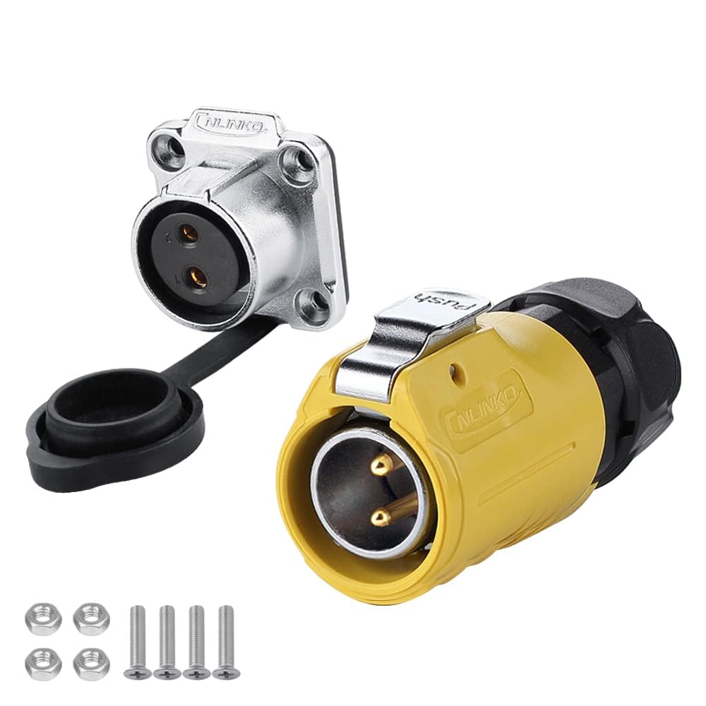 KUOQIY 7 Paia Connettori Di Alientazione DC, 12V/24V DC Aschio E - Foto 7