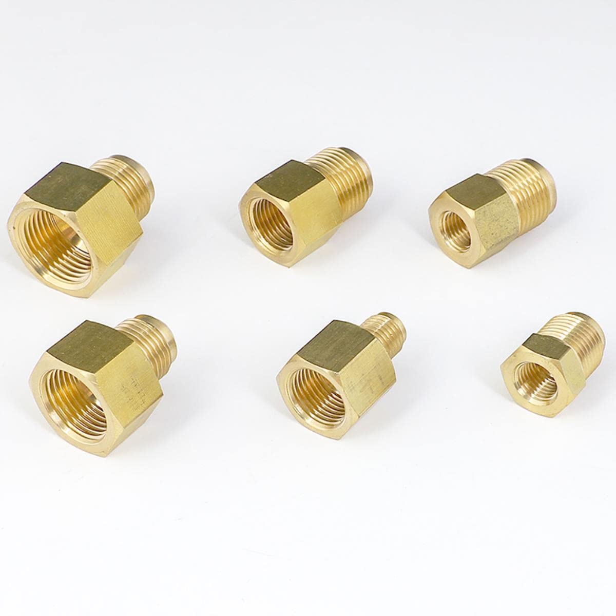 8mm Schlauchverbinder 8mm (5/16) Gleicher Schlauch Endbogen Verbinder Messing - Für Kraftstoff, Luft & Wasser Gasschlauch Verbinder