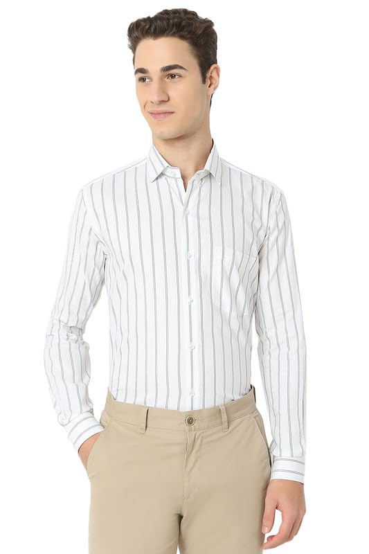 Image of Men's Striped Cotton Formal Shirt