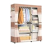 VejiA Simple Wardrobe Cloth Wardrobe Hanging Cloth Fabric Assembly Frame Storage Cabinet Bedroom Furniture