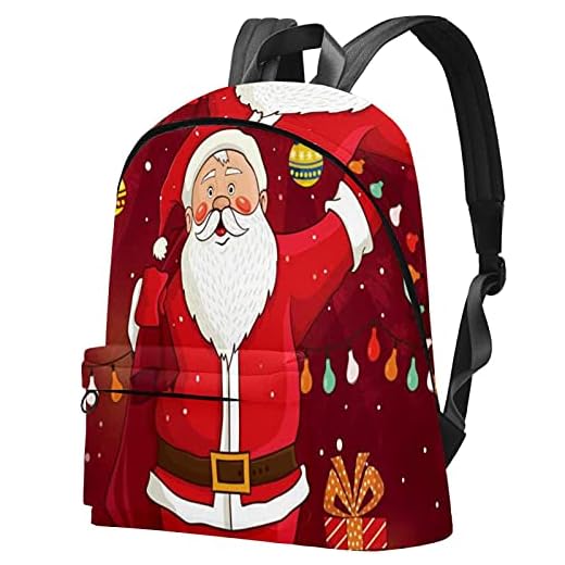 Ryggsäckar för kvinnor män resväska ryggsäck god jul kort invector bokväska kollage säck