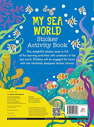 Image of My Sea World Sticker Activity Book: Explore Ocean Animals | Kids' Learn About Marine Life with Fun Stickers | Interactive Activities | Ocean-Themed Learning; 400+ Stickers