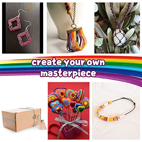 40 Colors Waxed Thread,438 Yards 1Mm Waxed Cord For Jewelry Bracelet Making Wax Thread Polyester Cord Lancing Lanyard String Boondoggle Making Kit For Kids Friendship Bracelets Beading Leather Sewing #TOP5