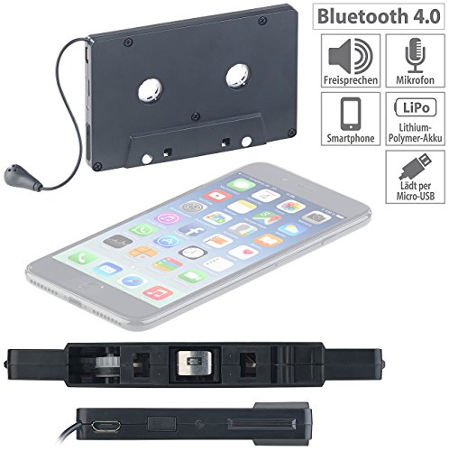Kassettenadapter Auvisio für Bluetooth-Musikübertragung