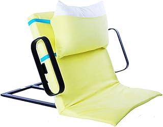 Cama elevadora eléctrica Ajustable con reposabrazos y Control Remoto, Soporte portátil para la Espalda, Soporte para el Cuello y la Zona Lumbar, Alivio del reflujo ácido, Color Amarillo