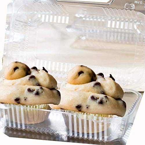 Pizety The Bakers Pantry Cake Roll Container Clear Hinged Lid Disposable 9"X 5 Great For Loaf Deep Cookies Plastic Containers Disposable Donut Cookie Sandwich Clamshell Containers For Food thumb #5