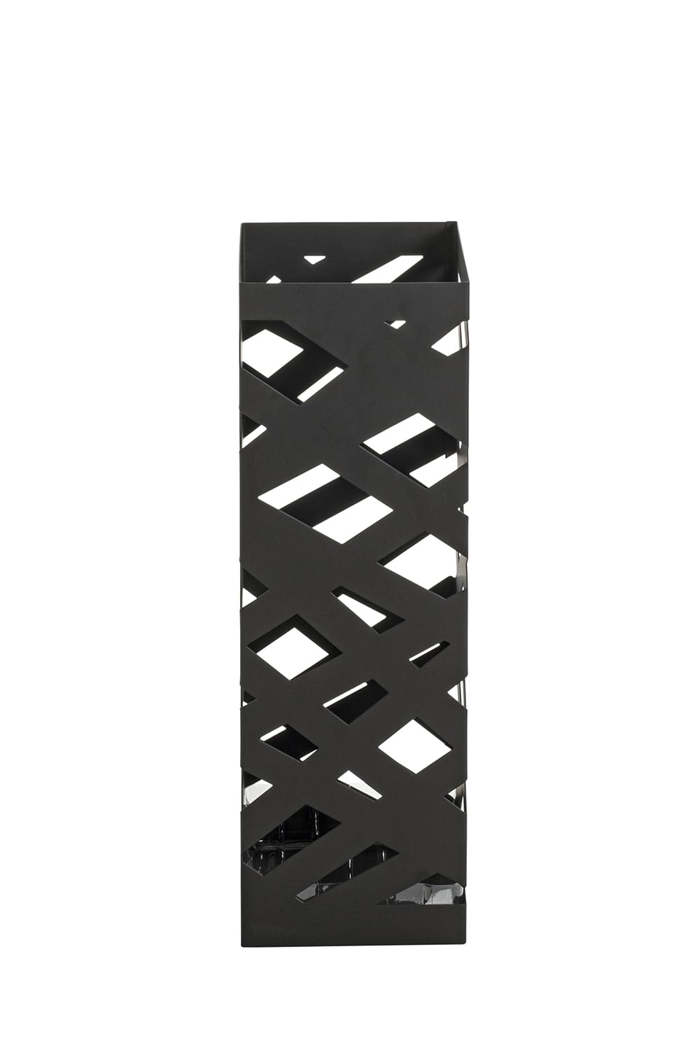 HAKU Portaombrelli nero, metallo - Dim. L 16 cm x A 48 cm x P 16 cm, Stile Moderno