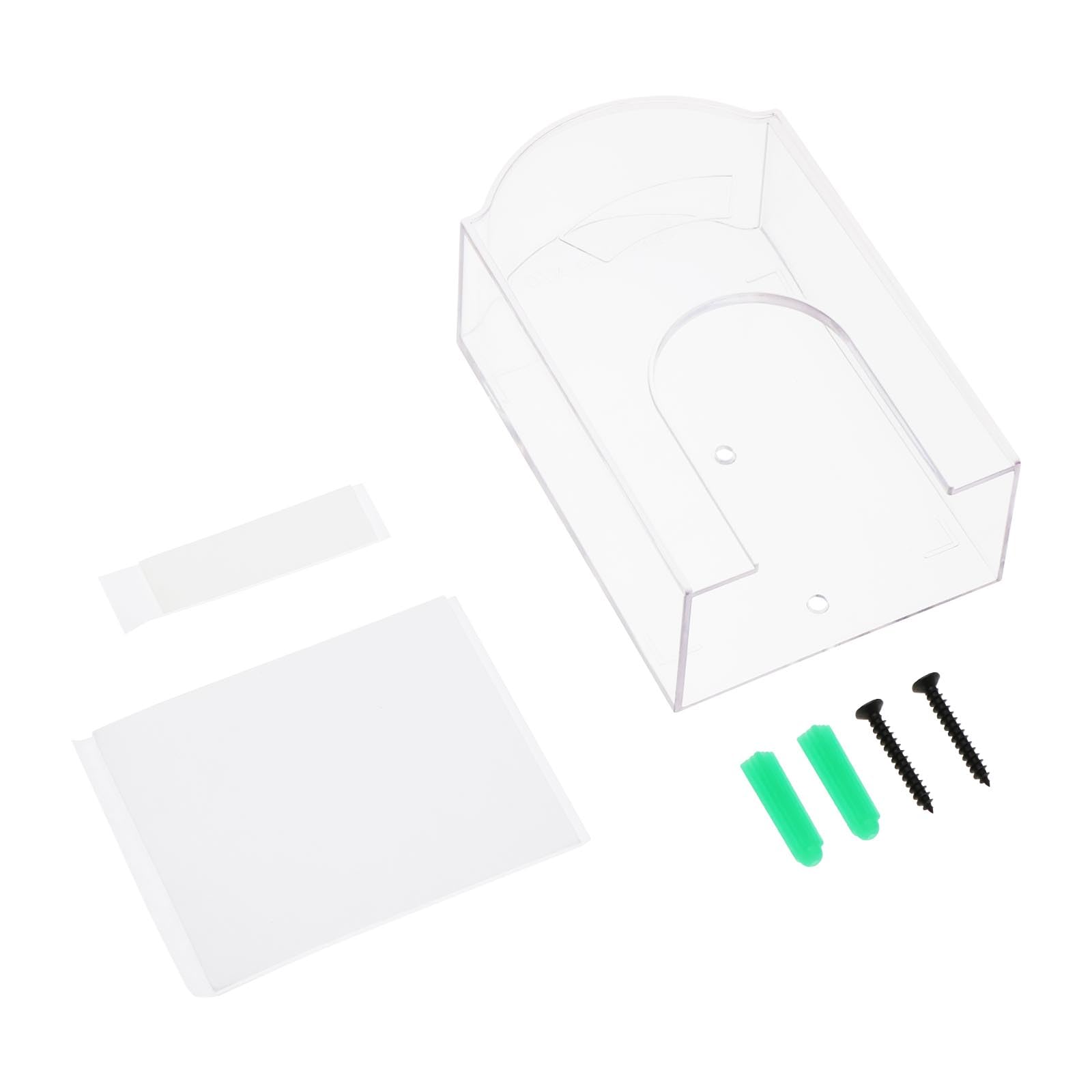 Lt Easiyl White Waterproof Doorbell Cover Doorbell Button Rain Cover Transparent Protective Cover For Attendance Machine Access Control Machine Wireless Doorbell 116X72x40mm