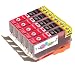 Produktbild *TITOPATEN* - 5X Canon Pixma MG 5350 kompatible XL Druckerpatrone - Magenta - Patrone MIT CHIP !!!Hohe Laufleistung!!!