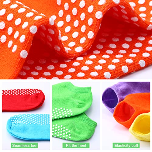 Janmercy 36 Pairs Non Slip Socks Women's Sports Yoga Pilates Socks Slipper Sock with Grippers3