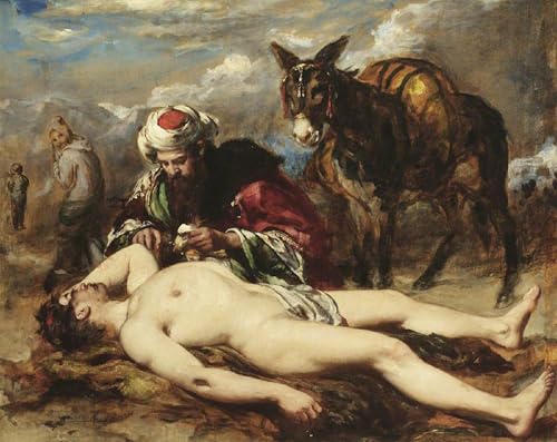 Tableaux peinture sur toile grand format William Etty style nordique