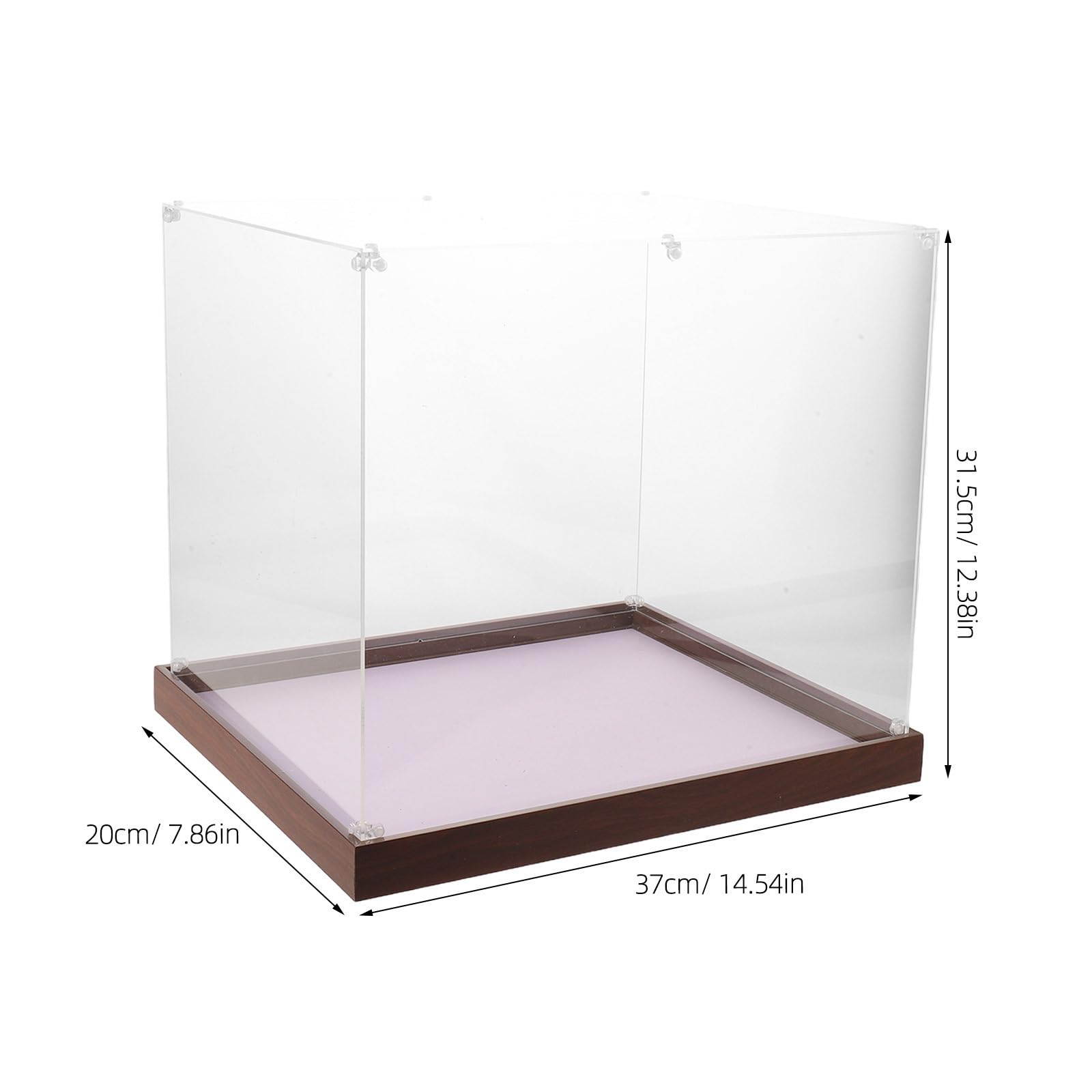 Vitrina para Minicascos de Acrílico Transparente de 14, 57 Pulgadas