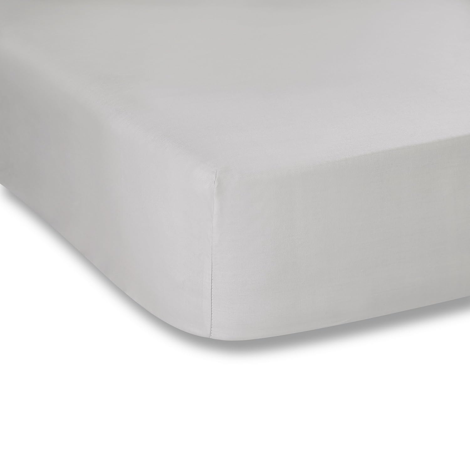 Catherine Lansfield Fantasy Sateen Ice Grey Fitted sheet 135x200cm