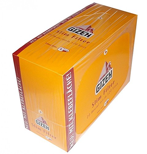Gizeh Slimfilter 6mm mit Klebefläche (20x120) Cover