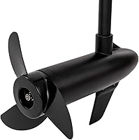 Vista 6 de Motor de arrastre eléctrico de empuje de 40 libras, motor de arrastre de agua salada montado en el travesaño para kayak barco inflable, eje de 30