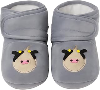 cdeck Baby Booties – Soft Velvet Outer, Warm Fur Lining, Cozy Winter Shoes for Boys & Girls | aged upto 1 Year-picture-19
