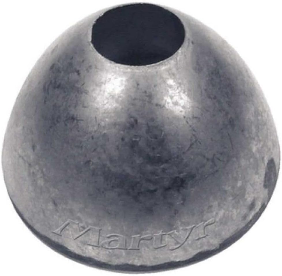 Martyr Anodes, CMPNFXZ, Zinc Flexofold Prop Nut Anode (2.6 OD x 0.33 ID x 1.5 H) – Marine Boat Sacrificial Anode for Saltwater Corrosion Protection