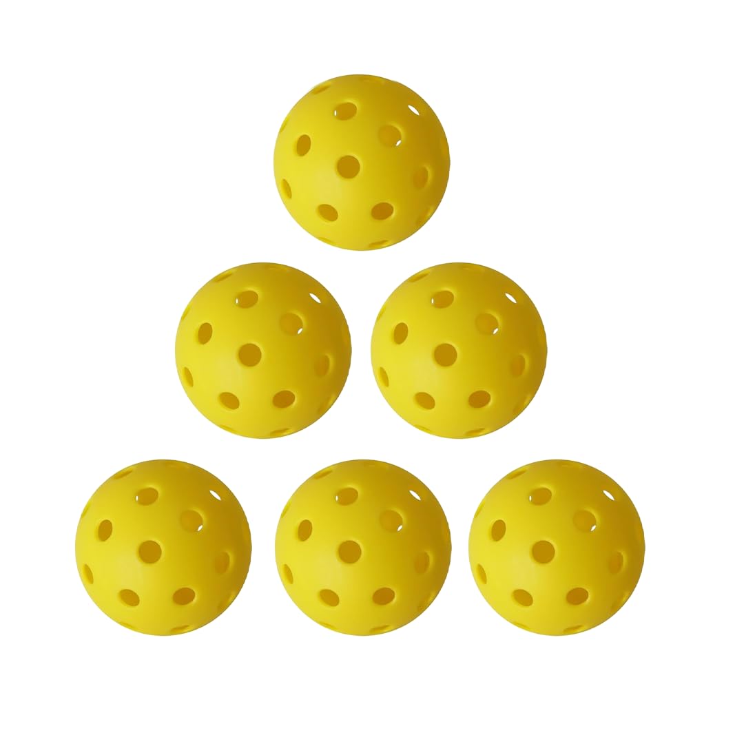 SSUCA Pickleball Balls Outdoor, 40 Hole Pickleball Ball Set of 5, Perfectly Balanced High Bounce Outdoor Pickleball Ball for Tournament & Competition Grade for Skill Level, Yellow (Injection Molding) (B0D9MC5YLC) Amazon Price History, Amazon Price Tracker