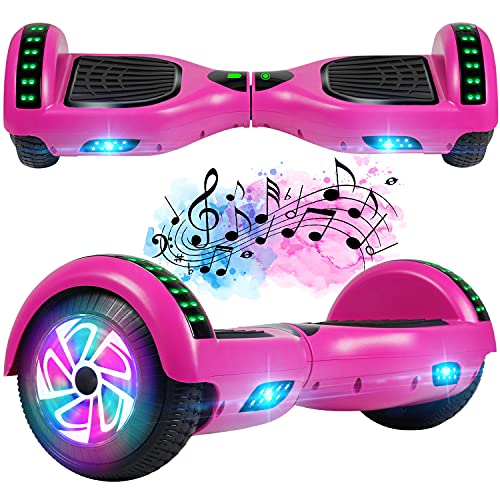 FLYING-ANT Hoverboard, 6.5 Inch Self Balancing Hoverboards with Bluetooth and Flashing LED Lights, Hover Board for Kids Teenagers