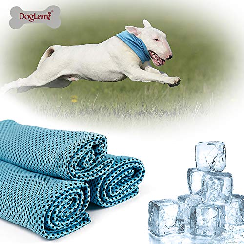 Festnight DogLemi Dog Pet Cooling Dog Collar Gelo De Refrigeração Bandanas Bandana De Gelo Toalha pa