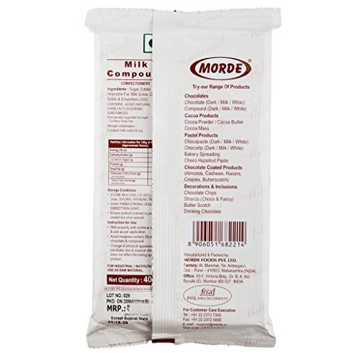 Image of MORDE Milk Compound Slab 400G -Pack Of 2Pc, Powder