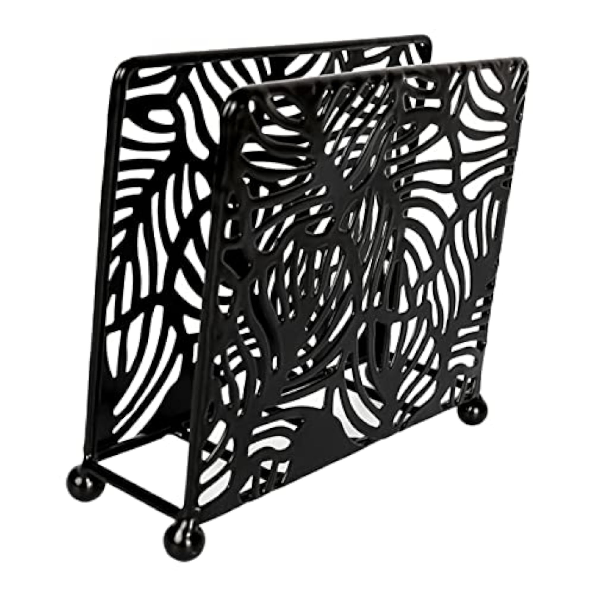 Black Storage Rack Organizer for Paper Napkin Holders