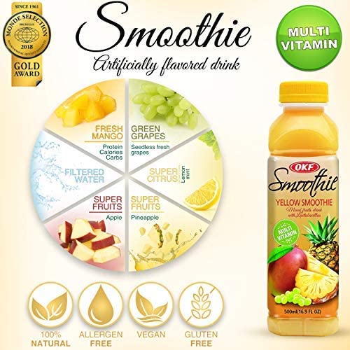 Okf Smoothie, Multi-Vitamin Premium Drink, 16.9 Fluid Ounce (5 Flavor Variety Pack, 10 Pack) #TOP7