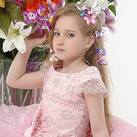 Boao 18 Pieces Glitter Butterfly Hair Clips for Girls Teens Women Hair Accessories (Vibrant Styles)