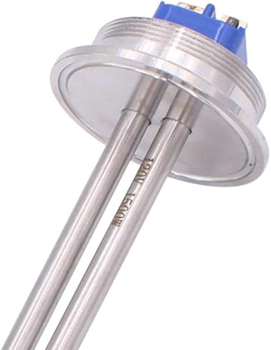 Miniatura 27 de DERNORD Calentador de agua eléctrico de 2 pulgadas (OD64) Tri-clamp 120V 1650W Foldback Elemento de calefacción con baja densidad de vatios