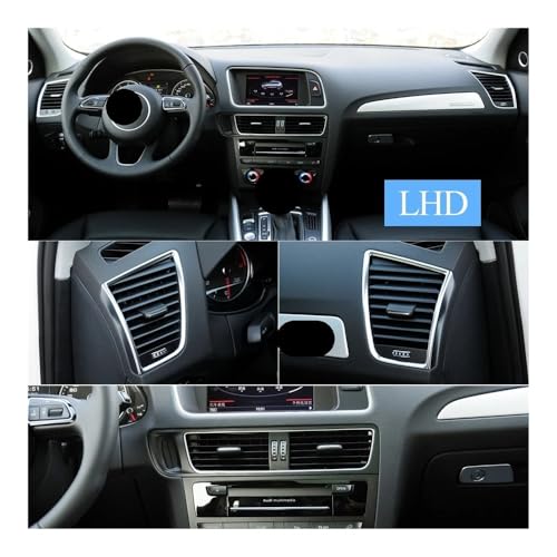 Solucione el aire acondicionado de Q5 2009-2018 con este panel frontal de rejilla central LHD 7