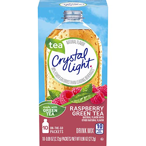 Crystal Light Raspberry Green Tea Drink Mix (60 Pitcher Packets, 12 Packs Of 5) & Drink Mix (120 On-The-Go Packets, 12 Packs Of 10) Raspberry Green Tea 10 Count (Pack Of 12) 11.52 Ounce #TOP4
