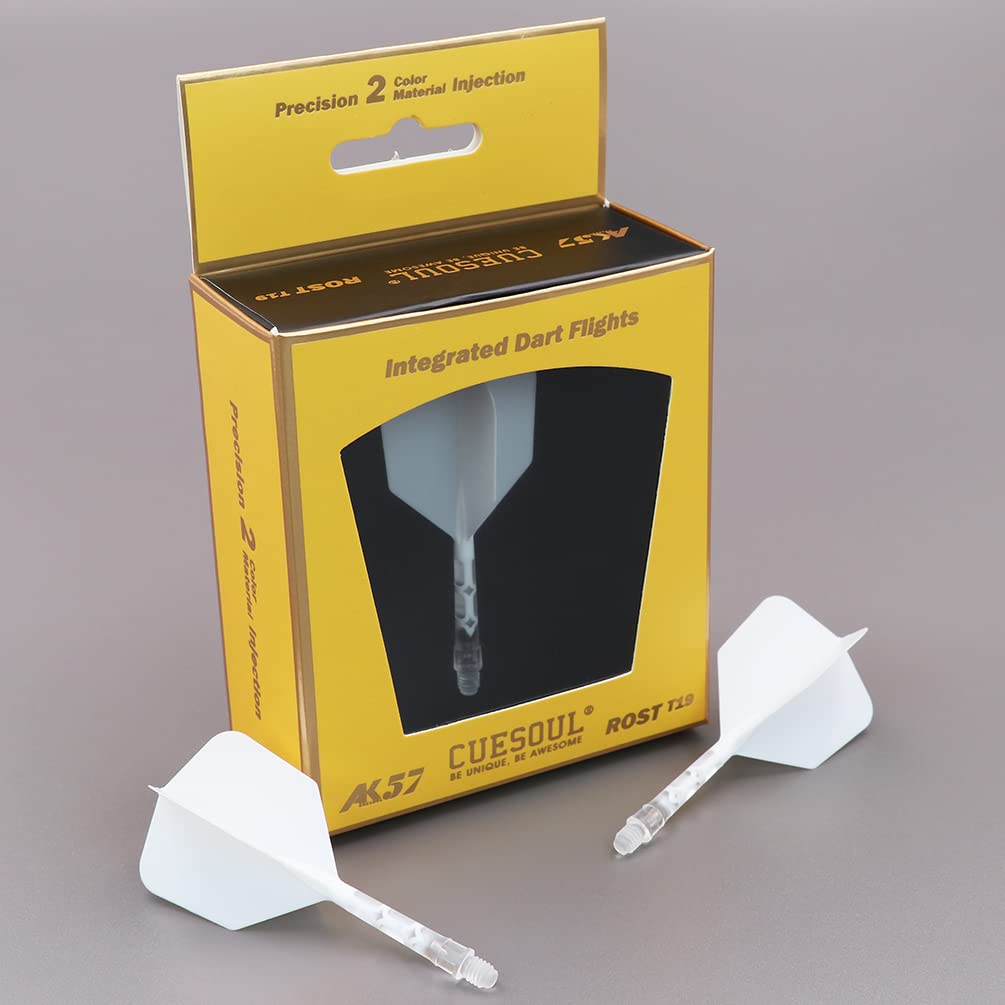 CUESOUL ROST T19 Dart Shaft Integrato e Alette a Forma di Ala Grande, Set di 3