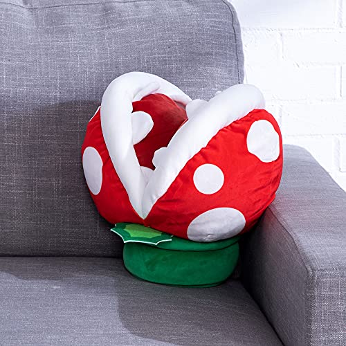 TOMY Club Mocchi Mocchi - Peluche Piranha Méga 40 cm de l'univers Nintendo Super Mario. Super douce et idéale pour les collectionneurs ainsi que les filles et les garçons dès 3 ans. T12414